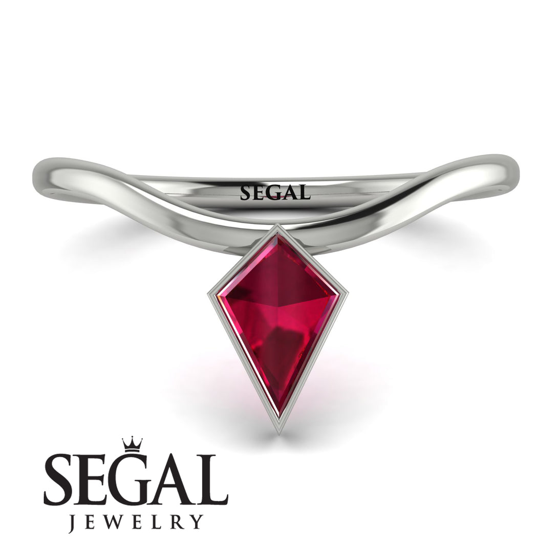 Kite Stepcut Ruby Ring - Leila No. 12