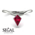 Kite Stepcut Ruby Ring - Leila No. 12