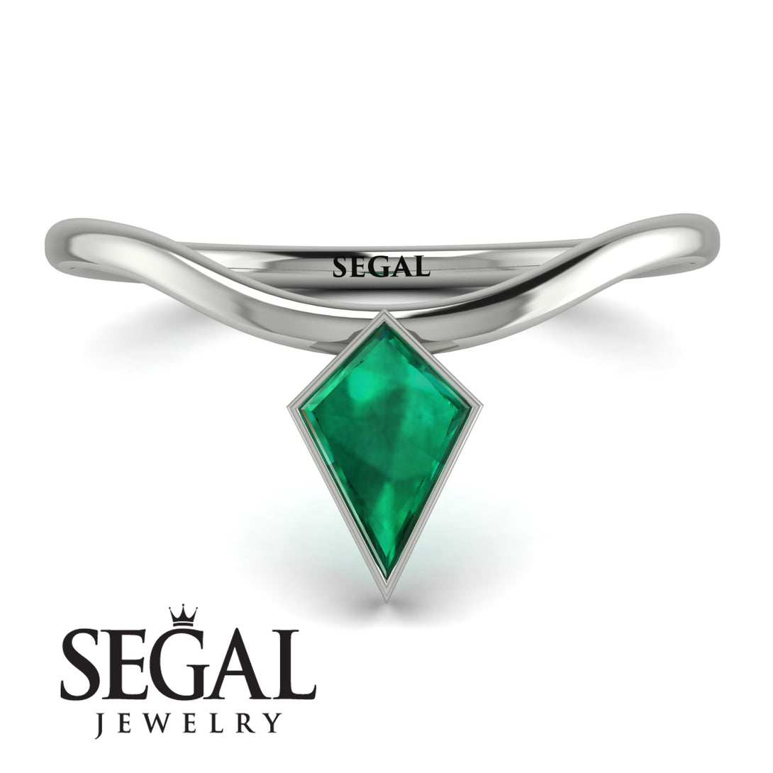 Kite Stepcut Emerald Ring - Leila No. 6