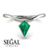 Kite Stepcut Emerald Ring - Leila No. 6