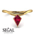 Kite Stepcut Ruby Ring - Leila No. 10