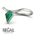 Kite Stepcut Emerald Ring - Leila No. 6