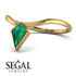 Kite Stepcut Emerald Ring - Leila No. 4