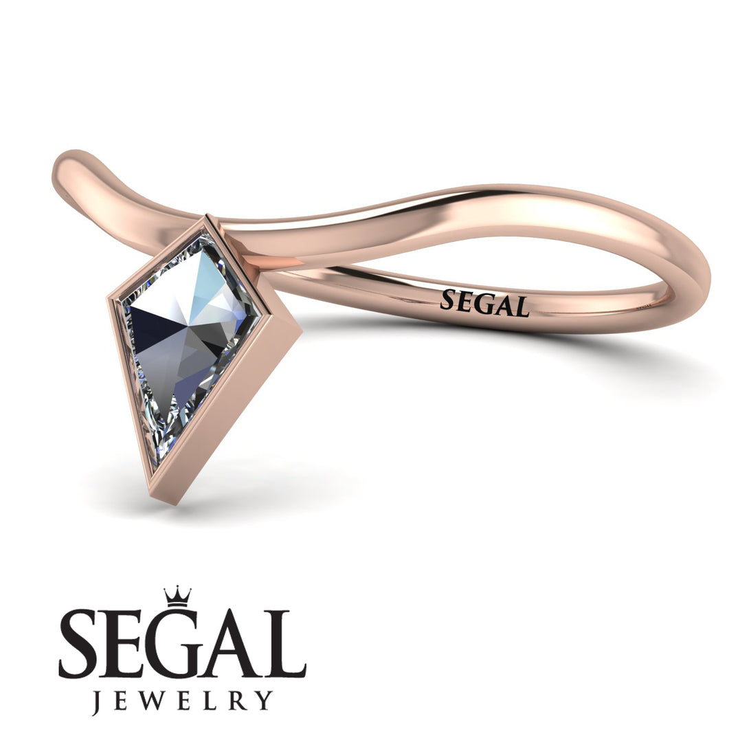 Kite Stepcut Diamond Ring - Leila No. 2