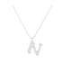 N - Letter Name Necklace Initial Necklace