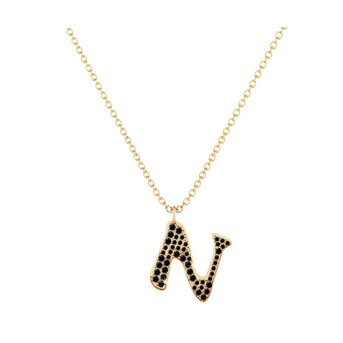 N - Letter Name Necklace Initial Necklace