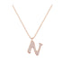 N - Letter Name Necklace Initial Necklace