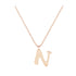 N - Letter Name Necklace Initial Necklace