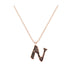 N - Letter Name Necklace Initial Necklace