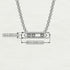 3 Diamond Stone Bar Necklace - Nala No. 1
