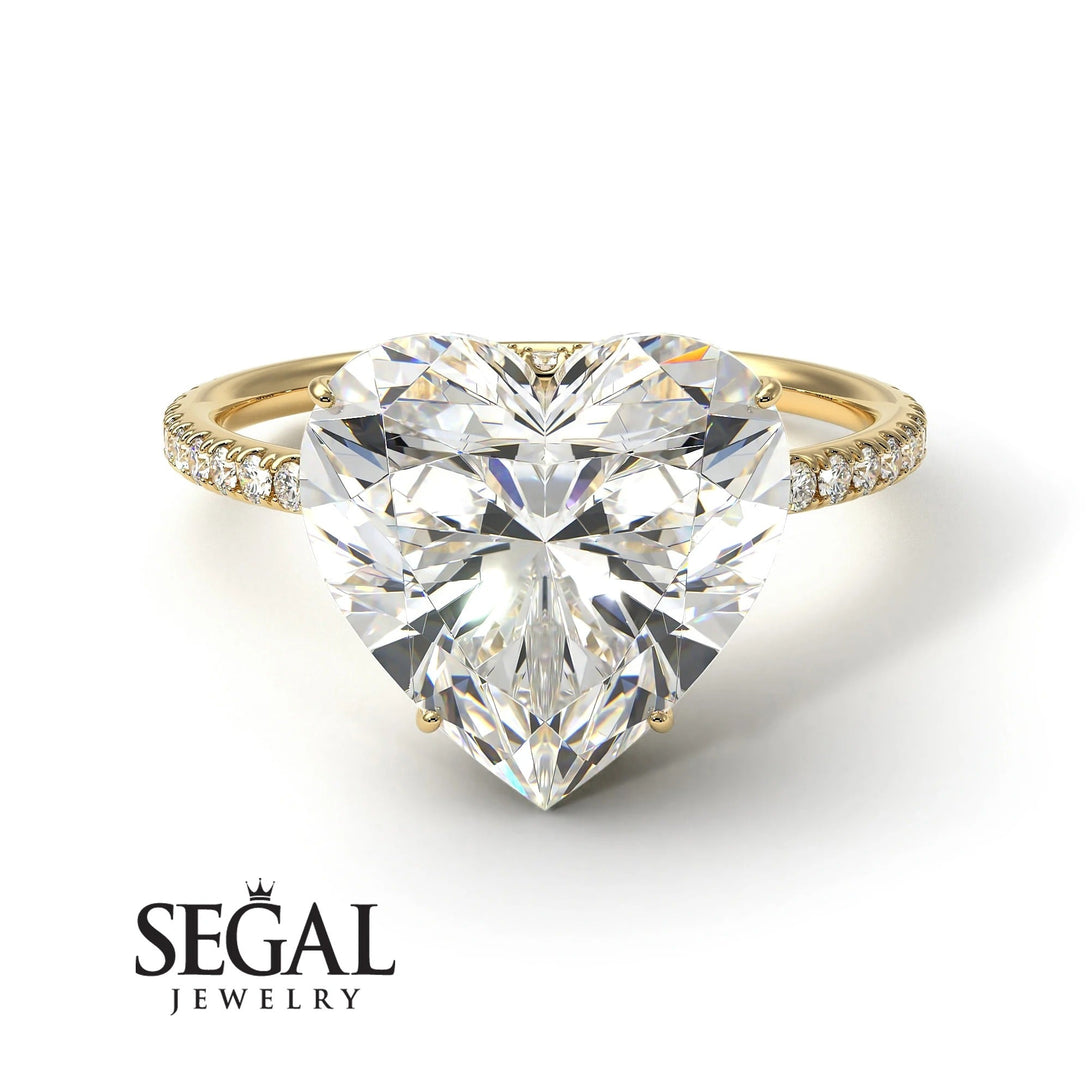 Semi-Mount Heart Shape Diamond Ring - Noelle No. 1000