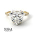 Semi-Mount Heart Shape Diamond Ring - Noelle No. 1000