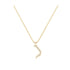 Non - Hebrew Alef-Bet letter diamond Necklace - Non letter