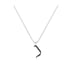 Non - Hebrew Alef-Bet letter diamond Necklace - Non letter