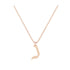 Non - Hebrew Alef-Bet letter diamond Necklace - Non letter