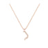 Non - Hebrew Alef-Bet letter diamond Necklace - Non letter