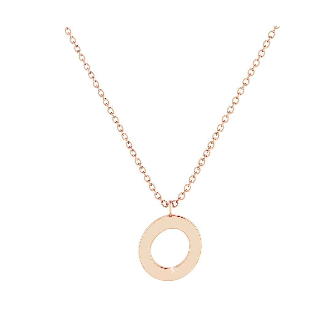 O - Letter Name Necklace Initial Necklace