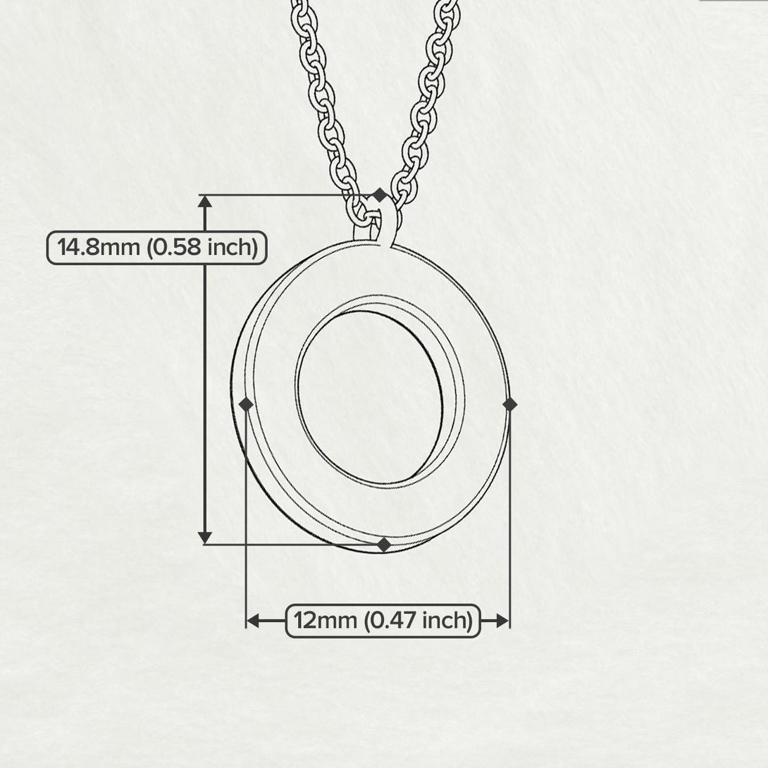 O - Letter Name Necklace Initial Necklace