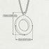 O - Letter Name Necklace Initial Necklace