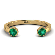 Open Bezel Emerald Ring - Khloe No. 4 image 1