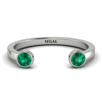 Open Bezel Emerald Ring - Khloe No. 6 image 1