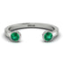Open Bezel Emerald Ring - Khloe No. 6 image 1