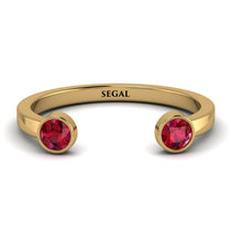 Open Bezel Ruby Ring - Khloe No. 10 image 1