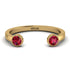 Open Bezel Ruby Ring - Khloe No. 10