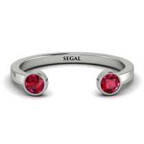 Open Bezel Ruby Ring - Khloe No. 12 image 1