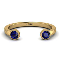 Open Bezel Sapphire Ring - Khloe No. 13 image 1
