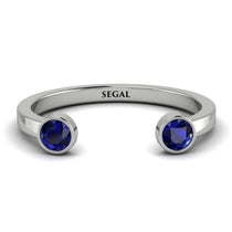 Open Bezel Sapphire Ring - Khloe No. 15 image 1