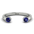Open Bezel Sapphire Ring - Khloe No. 15 image 1