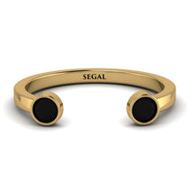 Open Bezel Black Diamond Ring - Khloe No. 7 image 1