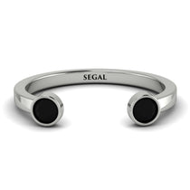 Open Bezel Black Diamond Ring - Khloe No. 9 image 1