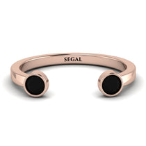 Open Bezel Black Diamond Ring - Khloe No. 8 image 1