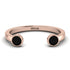 Open Bezel Black Diamond Ring - Khloe No. 8