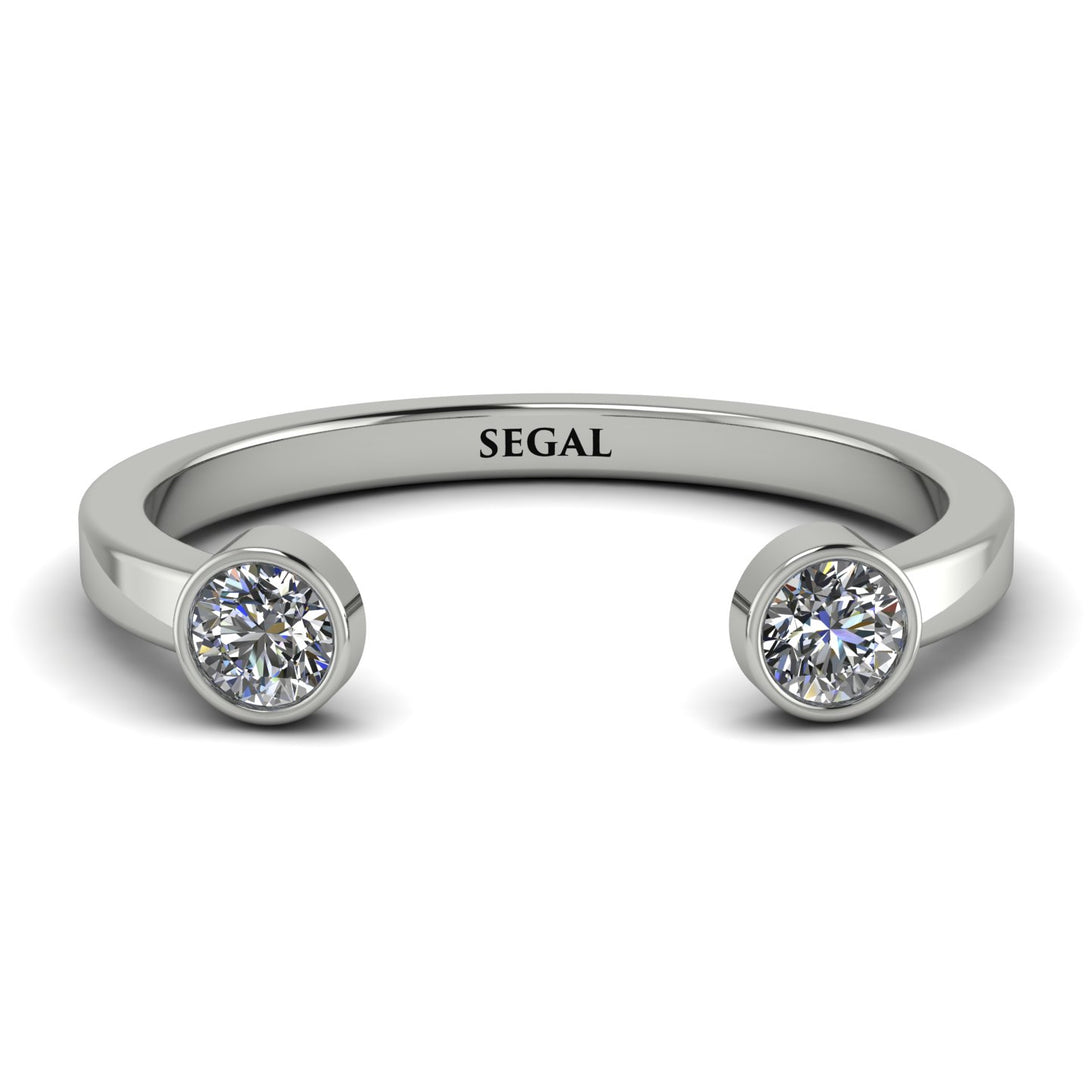 Open Bezel Diamond Ring - Khloe No. 3