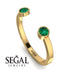 Open Bezel Emerald Ring - Khloe No. 4 image 2