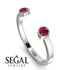 Open Bezel Ruby Ring - Khloe No. 12