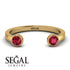 Open Bezel Ruby Ring - Khloe No. 10