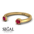 Open Bezel Ruby Ring - Khloe No. 10 image 3
