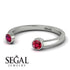 Open Bezel Ruby Ring - Khloe No. 12