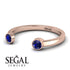 Open Bezel Sapphire Ring - Khloe No. 14