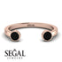 Open Bezel Black Diamond Ring - Khloe No. 8