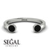 Open Bezel Black Diamond Ring - Khloe No. 9