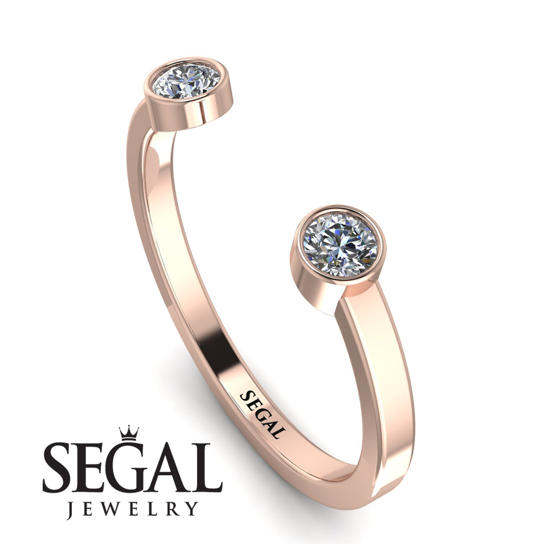 Open Bezel Diamond Ring - Khloe No. 2