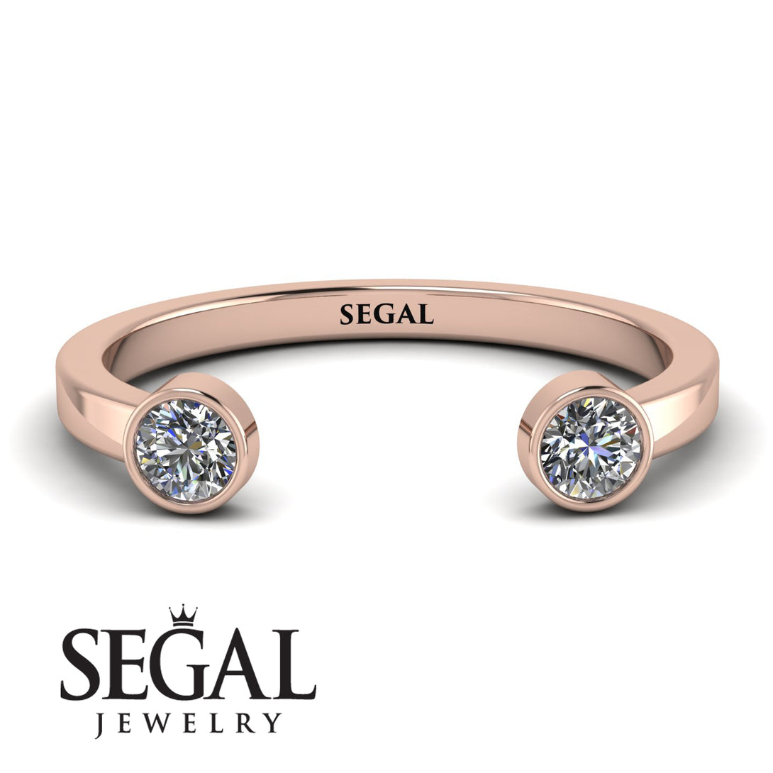 Open Bezel Diamond Ring - Khloe No. 2