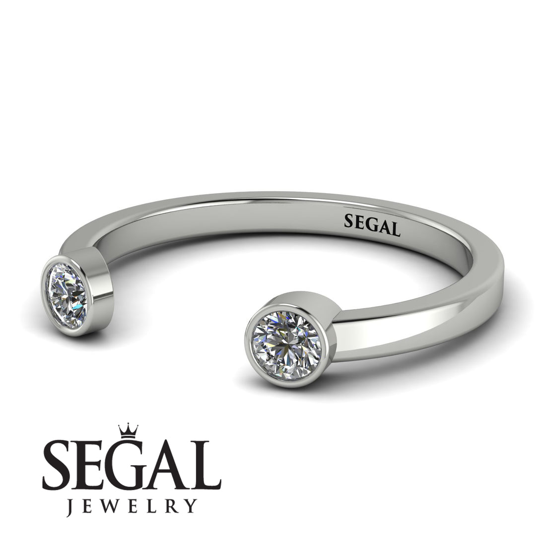 Open Bezel Diamond Ring - Khloe No. 3