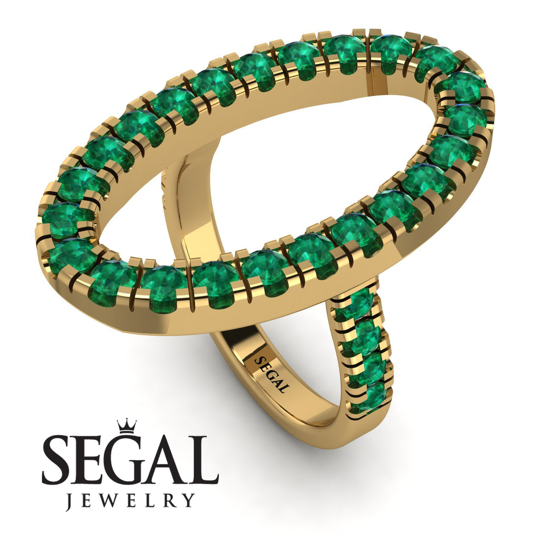 Oval Emerald Ring - Aubree No. 4