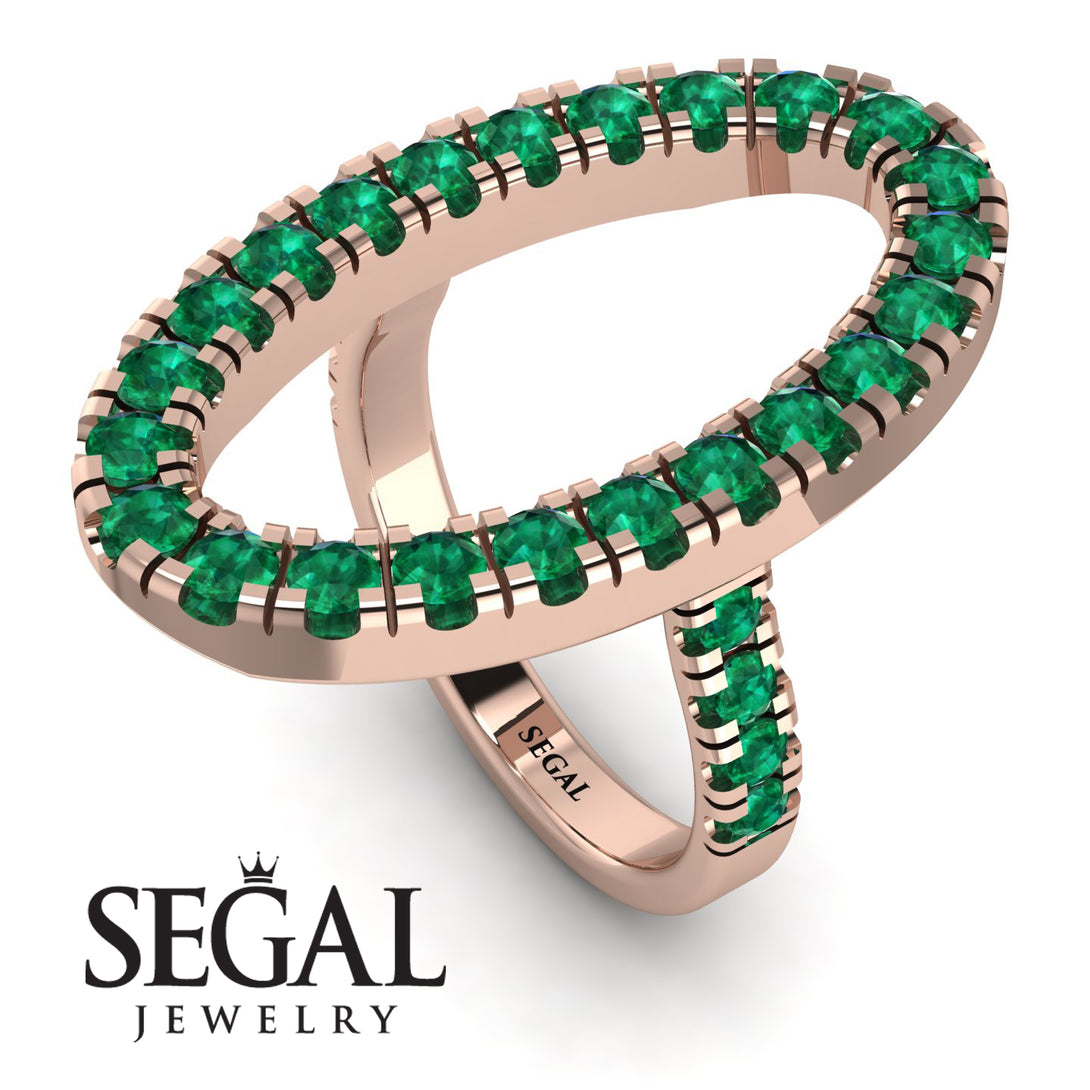 Oval Emerald Ring - Aubree No. 5